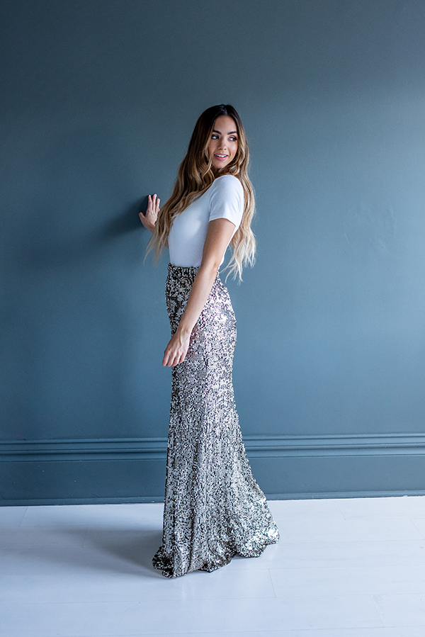 Sequin Mermaid Maxi Skirt Bree Lena